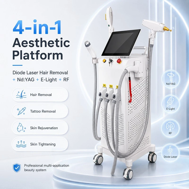 MNLT 4-in-1 Multi-Functional Aesthetic Workstation (Diode Laser + Pico + IPL + RF) high quality