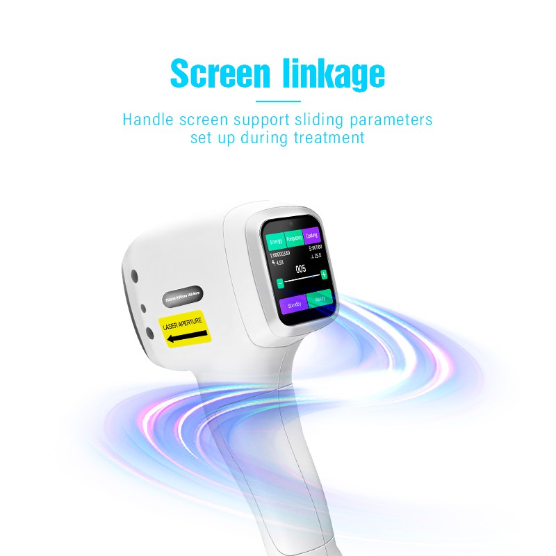Linked handle diode laser hair removal machine